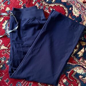 Women’s Navy FIGS Wide Leg Scrub Pant